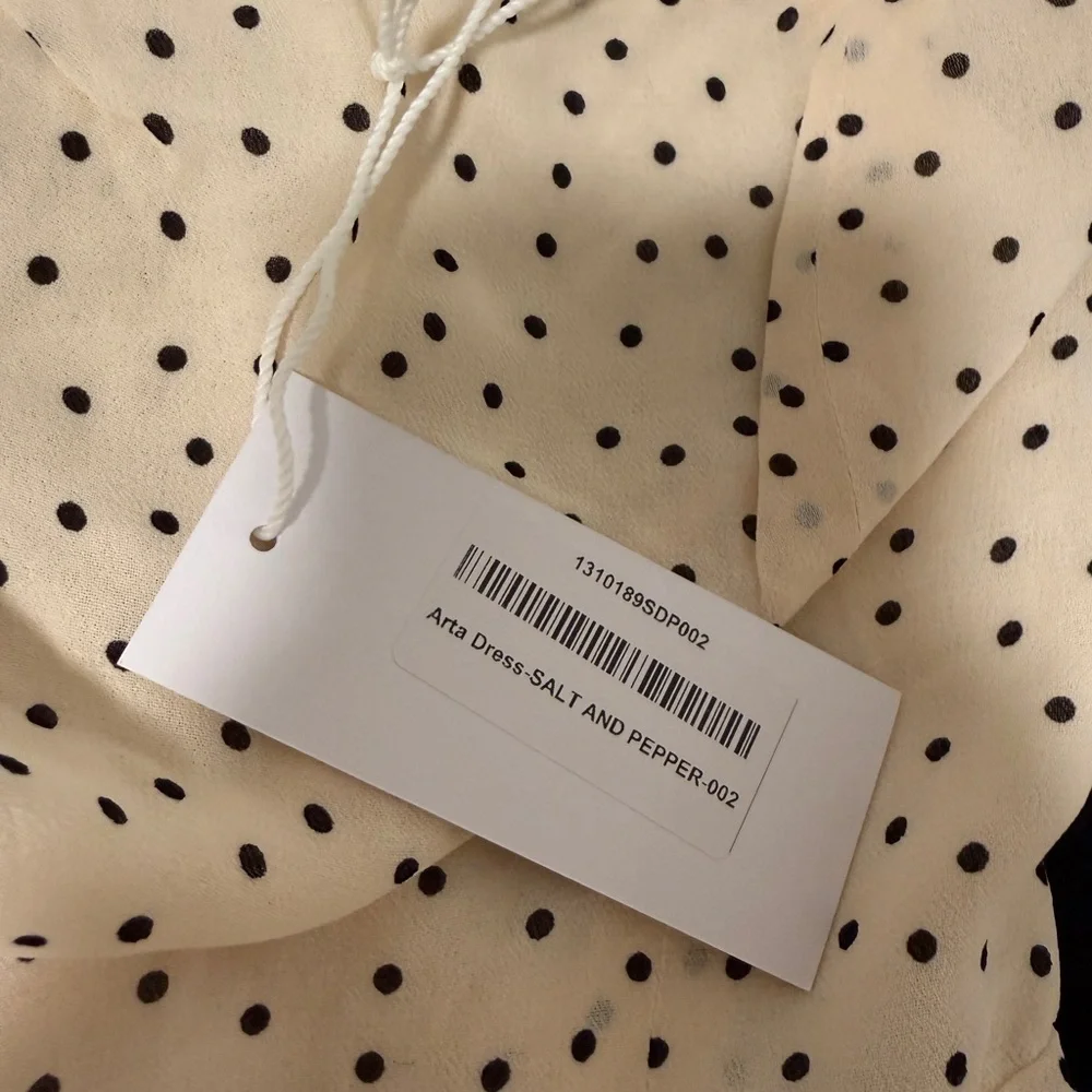 Reformation Arta Dress, Salt + Pepper - Picture 8 of 9